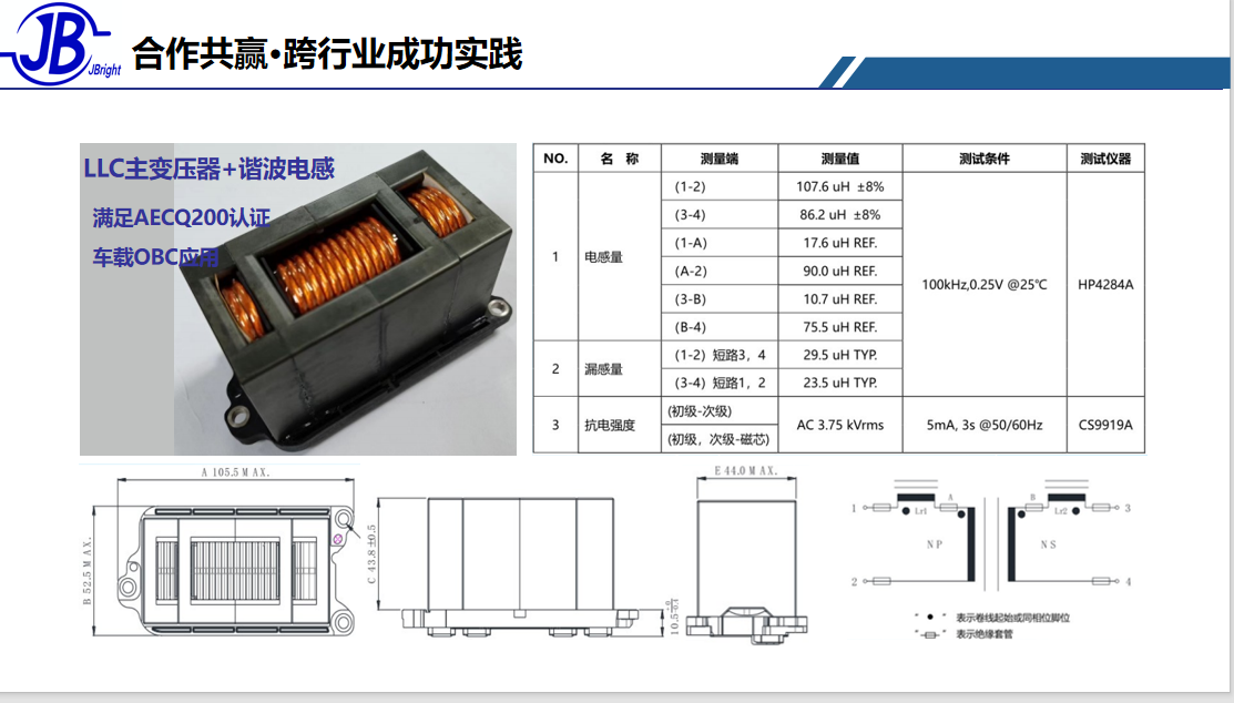 LLC main transformer harmonic inductance